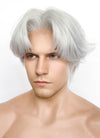 Devil May Cry Dante Silver Grey Wavy Lace Front Synthetic Men's Wig LF6116