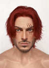 One Piece Figarland Shanks Auburn Wavy Lace Front Synthetic Men's Wig LF6120