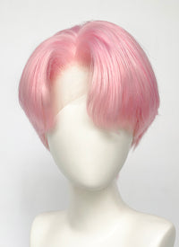 Kpop Pastel Pink Straight Lace Front Synthetic Men's Wig LF6131