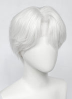 White Straight Lace Front Synthetic Hair Men's Wig LF6135