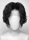 Demon Slayer: Kimetsu no Yaiba Muzan Kibutsuji Black Wavy Lace Front Synthetic Men's Wig LF6136