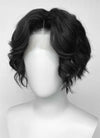 Demon Slayer: Kimetsu no Yaiba Muzan Kibutsuji Black Wavy Lace Front Synthetic Men's Wig LF6136