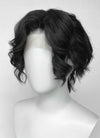 Demon Slayer: Kimetsu no Yaiba Muzan Kibutsuji Black Wavy Lace Front Synthetic Men's Wig LF6136