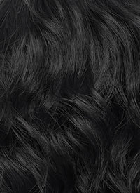 Demon Slayer: Kimetsu no Yaiba Muzan Kibutsuji Black Wavy Lace Front Synthetic Men's Wig LF6136