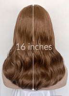M3GAN 2.0 M3gan Chestnut Brown Wavy Lace Front Synthetic Hair Wig LF6137