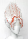DAN DA DAN Okarun Ken Takakura White Mixed Red Wavy Lace Front Synthetic Men's Wig LF6138