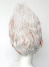 DAN DA DAN Okarun Ken Takakura White Mixed Red Wavy Lace Front Synthetic Men's Wig LF6138