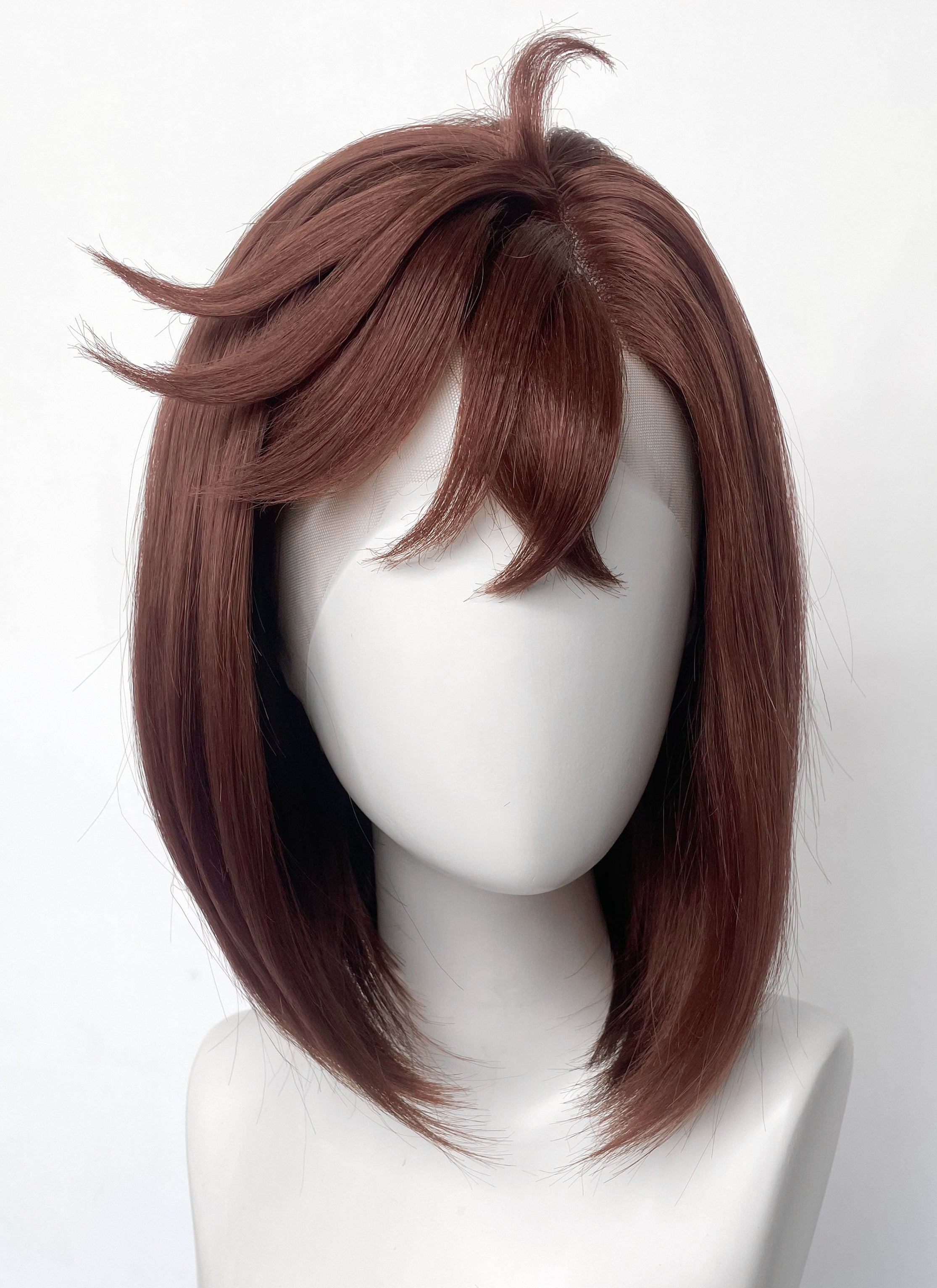 DAN DA DAN Momo Ayase Brunette Straight Bob Lace Front Synthetic Wig LF6139