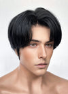 KPop Demon Hunters Saja Boys JINU Jet Black Straight Lace Front Synthetic Men's Wig LF6140