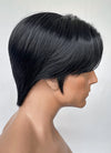 KPop Demon Hunters Saja Boys JINU Jet Black Straight Lace Front Synthetic Men's Wig LF6140