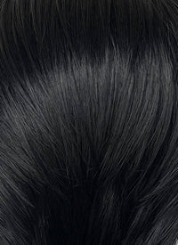 KPop Demon Hunters Saja Boys JINU Jet Black Straight Lace Front Synthetic Men's Wig LF6140