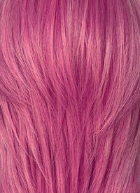 KPop Demon Hunters Saja Boys Romance Yaki Hot Pink Straight Lace Front Synthetic Men's Wig LF6141