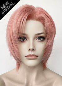 Pink Straight Lace Front Synthetic Hair Wig LF6142