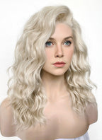 The Fantastic Four Invisible Woman Sue Storm Light Ash Blonde Wavy Lace Front Synthetic Hair Wig LF6144
