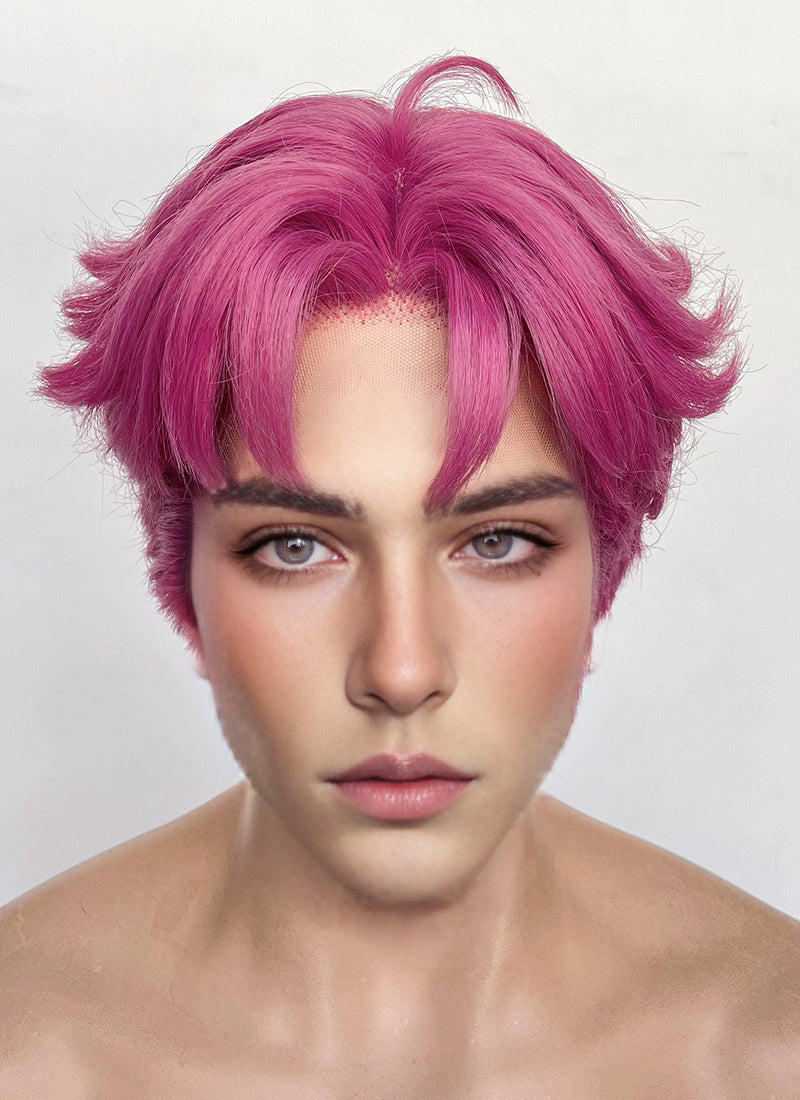 KPop Demon Hunters Saja Boys Abby Hot Pink Straight Lace Front