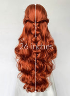 Castlevania Lenore Ginger Braided Lace Front Synthetic Wig LF6146