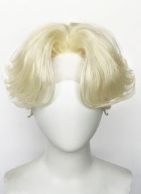 Light Blonde Wavy Lace Front Synthetic Men's Wig LF6149