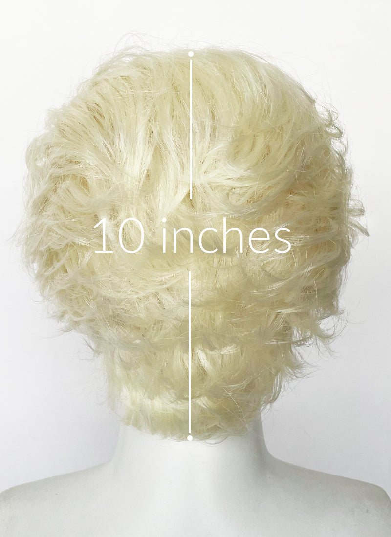 Light Blonde Wavy Lace Front Synthetic Men's Wig LF6149