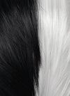 Black White Split Gemini Color Straight Lace Front Synthetic Men's Wig LF6150