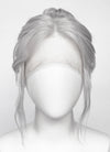 Baldur's Gate 3 Minthara Yaki Silver Grey Braided Lace Front Synthetic Wig LF6152