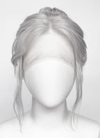 Baldur's Gate 3 Minthara Yaki Silver Grey Braided Lace Front Synthetic Wig LF6152