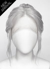 Baldur's Gate 3 Minthara Yaki Silver Grey Braided Lace Front Synthetic Wig LF6152