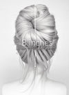 Baldur's Gate 3 Minthara Yaki Silver Grey Braided Lace Front Synthetic Wig LF6152