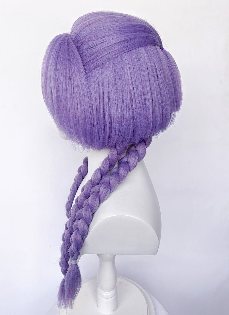 League of Legends Yunara Purple Braided Yaki Lace Front Synthetic Wig LF6156