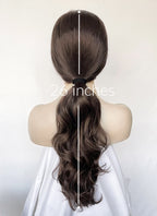 Tomb Raider Lara Croft Brunette Braided Lace Front Synthetic Hair Wig LF6169