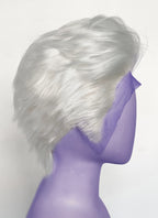 Critical Role Essek Thelyss White Straight Lace Front Synthetic Men's Wig LF6175