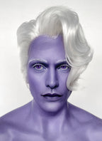 Critical Role Essek Thelyss White Wavy Lace Front Synthetic Men's Wig LF6176