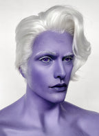 Critical Role Essek Thelyss White Wavy Lace Front Synthetic Men's Wig LF6176