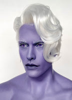 Critical Role Essek Thelyss White Wavy Lace Front Synthetic Men's Wig LF6176