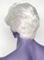 Critical Role Essek Thelyss White Wavy Lace Front Synthetic Men's Wig LF6176