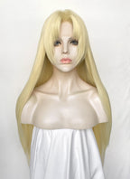 Jujutsu Kaisen Yuki Tsukumo Blonde Straight Lace Front Synthetic Hair Wig LF6178