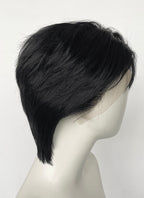 Jujutsu Kaisen Yuta Okkotsu Jet Black Straight Lace Front Synthetic Men's Wig LF6179
