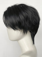 Jujutsu Kaisen Yuta Okkotsu Jet Black Straight Lace Front Synthetic Men's Wig LF6179