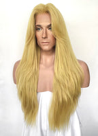 JoJo's Bizarre Adventure STEEL BALL RUN Gyro Zeppeli Blonde Straight Lace Front Synthetic Men's Wig LF6183