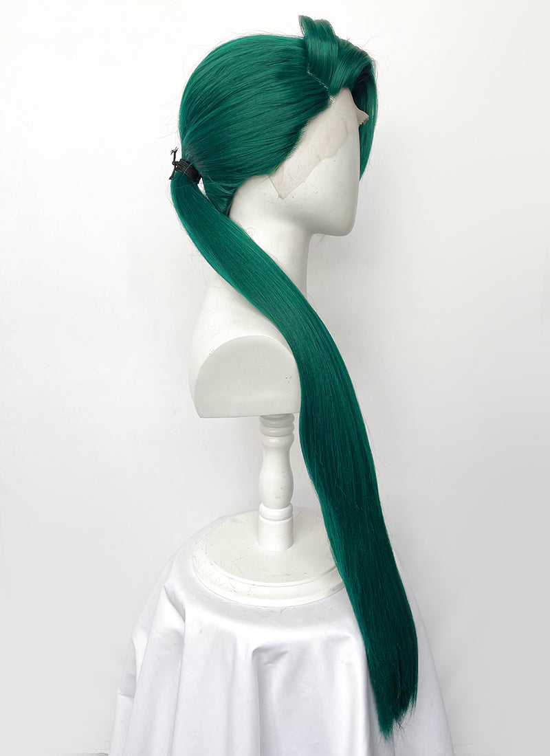 Pokemon Scarlet Pokemon Violet Rika Green Ponytail Lace Front Wig LF6187