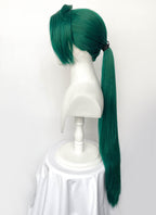 Pokemon Scarlet Pokemon Violet Rika Green Ponytail Lace Front Wig LF6187