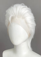 White Straight Lace Front Synthetic Men's Wig LF6188