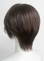 Final Fantasy VIII Squall Leonhart Brunette Straight Lace Front Synthetic Men's Wig LF6189