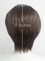 Final Fantasy VIII Squall Leonhart Brunette Straight Lace Front Synthetic Men's Wig LF6189