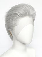 Devil May Cry Vergil Straight Silver Grey Lace Front Synthetic Men's Wig LF6192