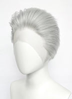 Devil May Cry Vergil Straight Silver Grey Lace Front Synthetic Men's Wig LF6192