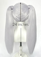 Frieren: Beyond Journey's End Frieren Pastel Lilac Mixed Blonde Ponytail Lace Front Wig LF6195