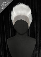 Critical Role The Legend of Vox Machina Percy Straight Pure White 13" x 5" Lace Top Synthetic Men's Wig LF6196