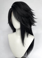 Final Fantasy Vincent Valentine Black Straight Lace Front Synthetic Men's Wig LF6198