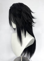 Final Fantasy Vincent Valentine Black Straight Lace Front Synthetic Men's Wig LF6198