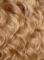 Golden Blonde Wavy Lace Front Synthetic Men's Wig LF8036